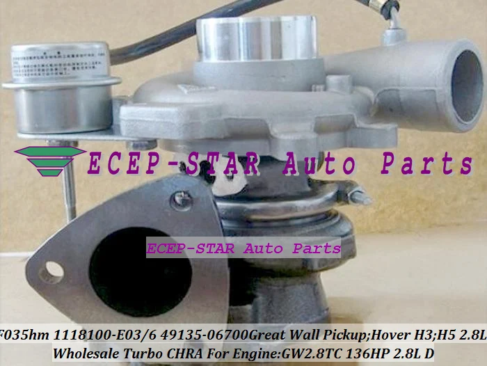 Turbo TF035 49135-06700 1118100-E06 1118100-E03 49135-06710 para Great Wall GW Auto Pickup Hover H3 H5 Haval 2.8T GW2.8TC 2.8L