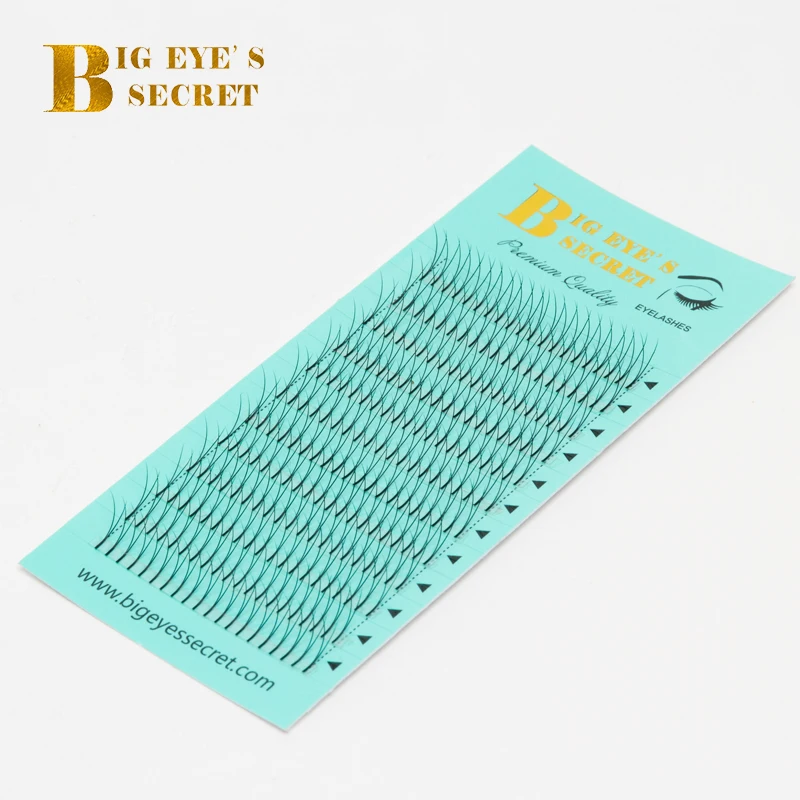 Big eye\'s secret  2D Y premade fans eyelashes, fans Russia volume 0.07mm and 0.10mm 2D eyelashes extensions