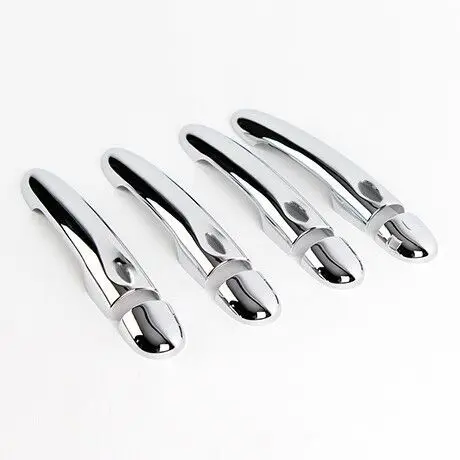 Chrome Car Door Handle Cover Trim For Renault Captur Kaptur Samsung QM3 2013 2014 2015 2016 2017 2018 Set Sticker Car Styling