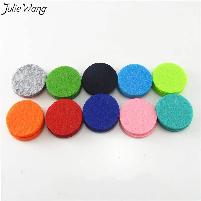 

Julie Wang 5000PCS Round 30mm Random Color Circle Felt Pads For DIY Sew Shappy Flower Oil Diffuser Cage Locket Craft