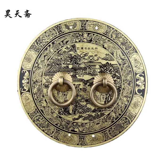 

[Haotian vegetarian] Chinese antique Ming and Qing furniture handle copper lock sheet copper fittings copper live HTB-122