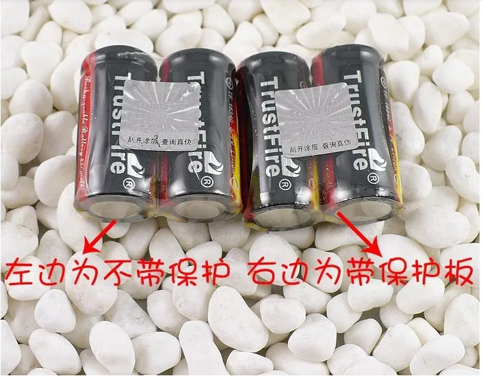 

20pcs/lot TrustFire 16340 880mAh 3.7V Li-ion Battery Rechargeable Lithium Batteries Cell For Flashlights Torches