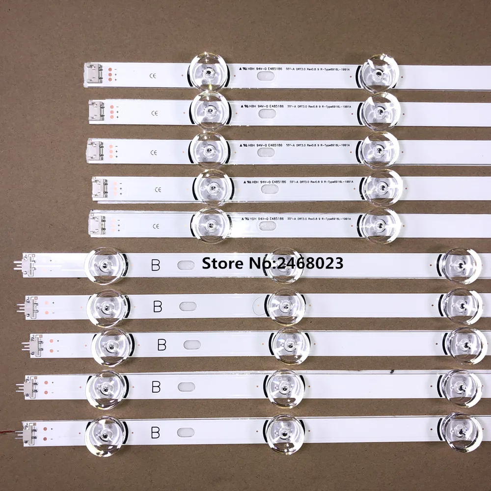 Imagem -06 - Tira de Luz de Fundo Led para Innotek Drt 3.0 55 a tipo b Reverso 140107 6916l 1833a 1834a 1989a 1990a 55lb650v 55lb5900 10 Pcs