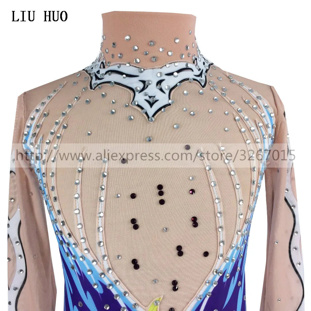 LIUHUO Figure Skating Dress Women's Girls' Ice Performance Rhythmic Gymnastics Competition Multicolor Leotard Dance Children