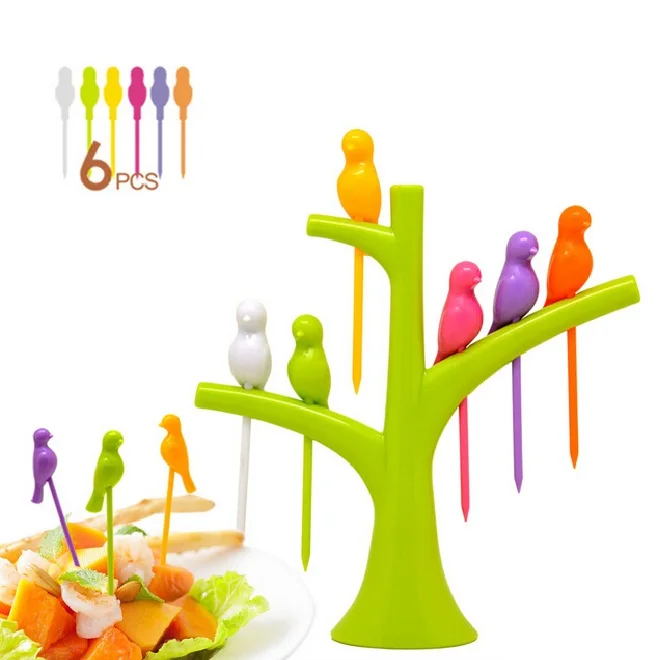 

Kitchen Accessories Cooking Fruit Vegetable Tools Gadgets Fashion Fork Set Eco-Friendly Sign 2015 New Hot Sale ss1321