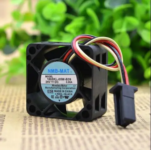 NMB 1608KL-05W-B39 0.08A 4CM 40*40*20 24V  3 wire with alarm drive dedicated fan