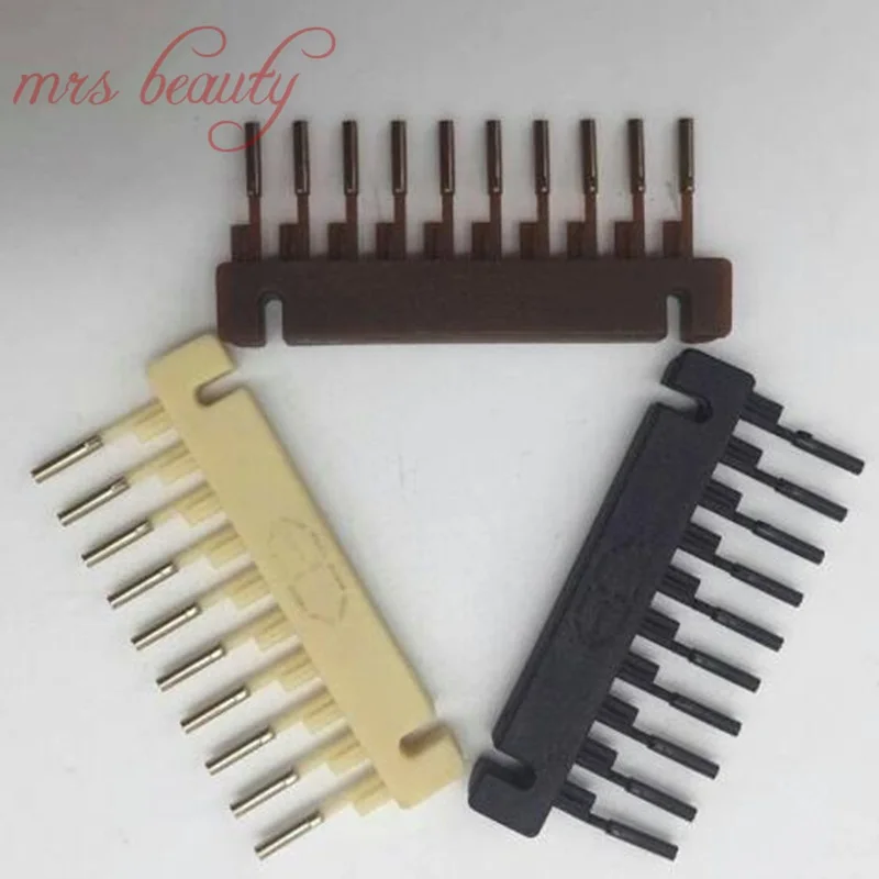 6D Hair extension machine 6D hair extension comb 40pcs/lot 6D Hair Extensions buckles black brown blonde device