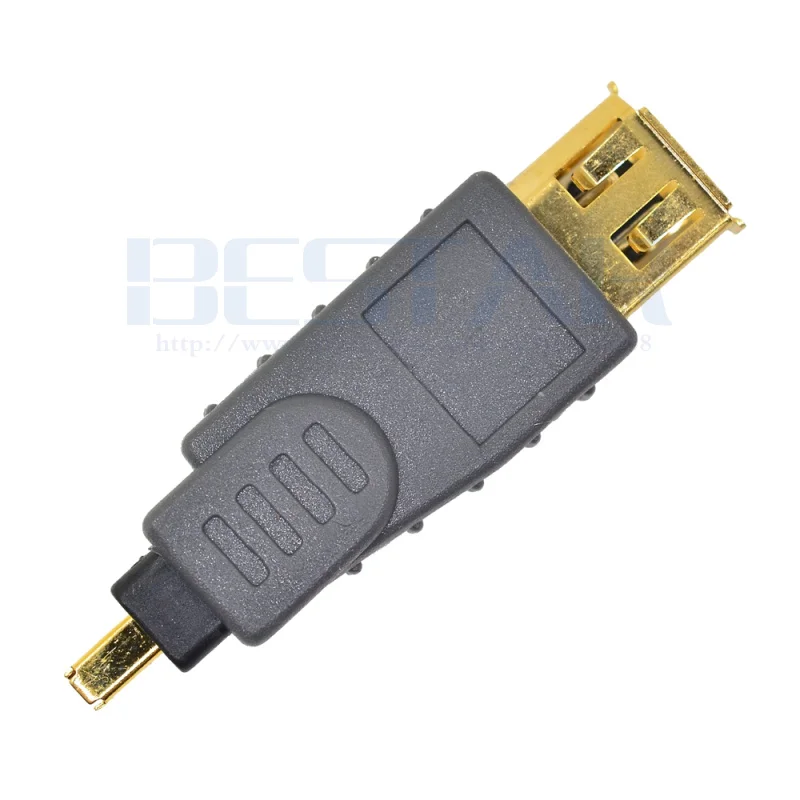 IEEE 1394 adapter IEEE1394 4Pin male to 6Pin female Firewire Connector Adapter IEEE-1394a Male to female 4-Pin to 6-Pin