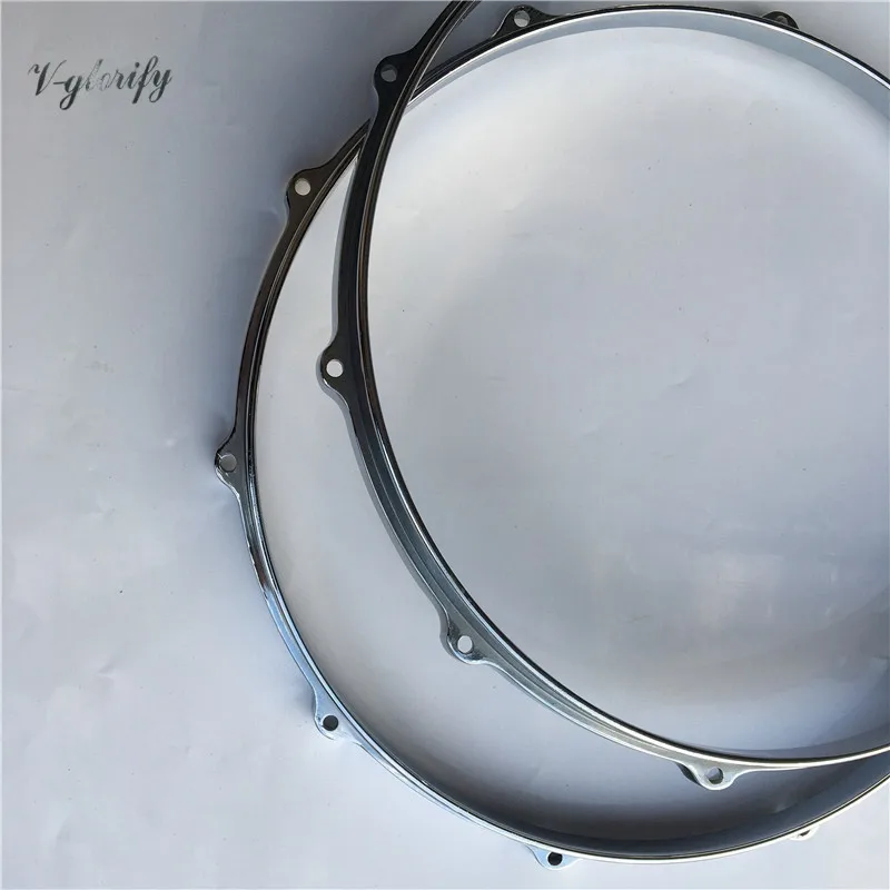 14 Inch 10 Hole Aluminum Alloy Die-cast Snare Drum Rim Drum Hoop One Pair Drum Snare