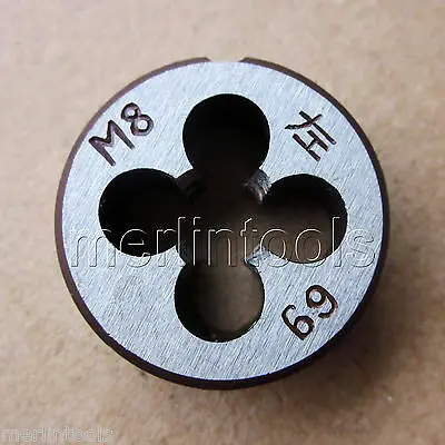 8mm x 1.25 Metric Left hand Die M8 x 1.25mm Pitch