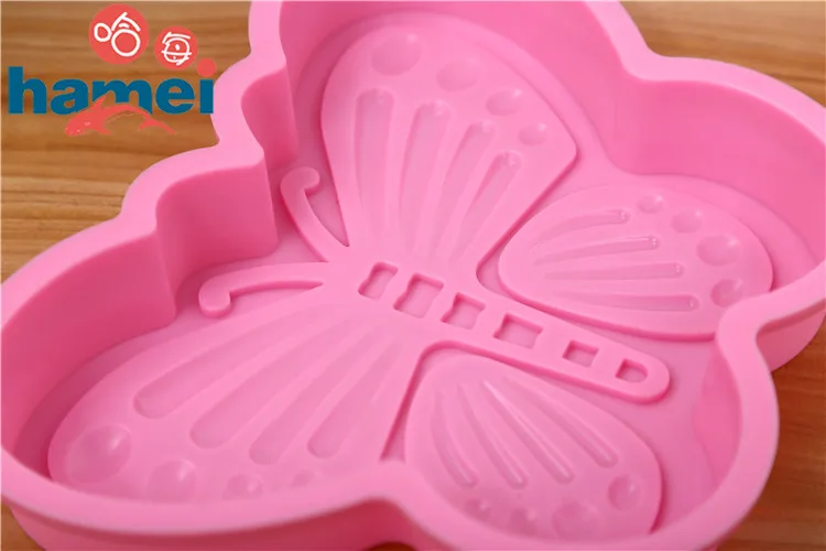 DIY Silicone Butterfly Cake Moulds Big Round Cake Mold Silicone Mould FDA Easy Demoulding D609