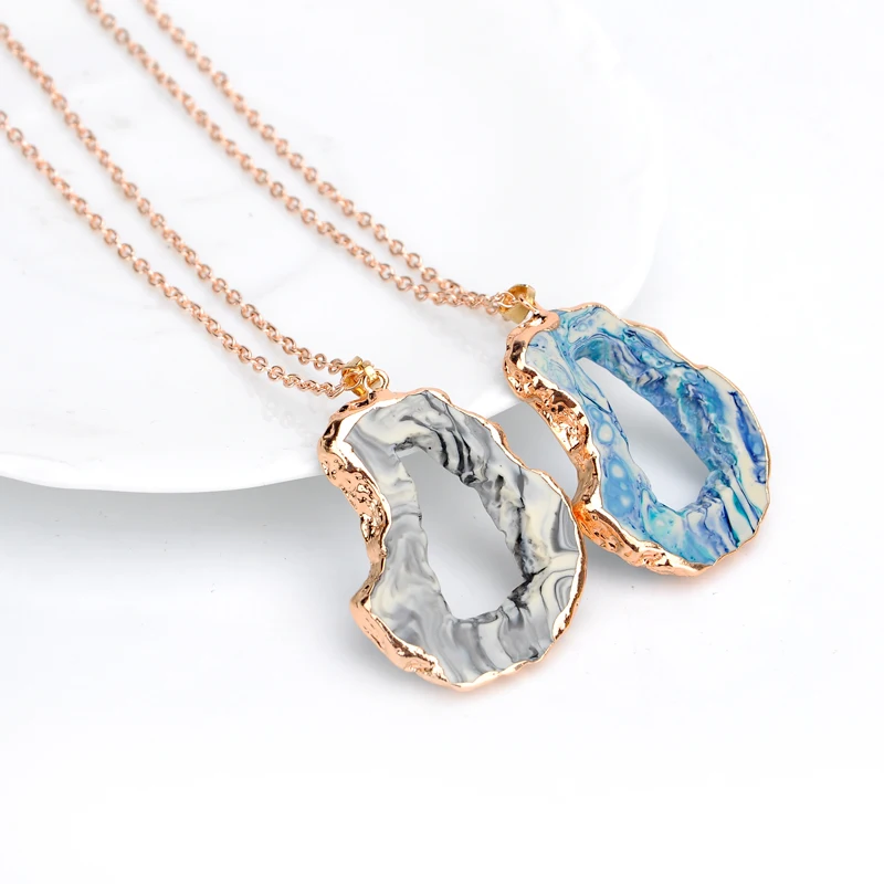 2015 New Fancy Colorful Hollw Resin Pendant Long Necklace Women Light Link Chain Necklace for Man Colares Fashion Jewelry