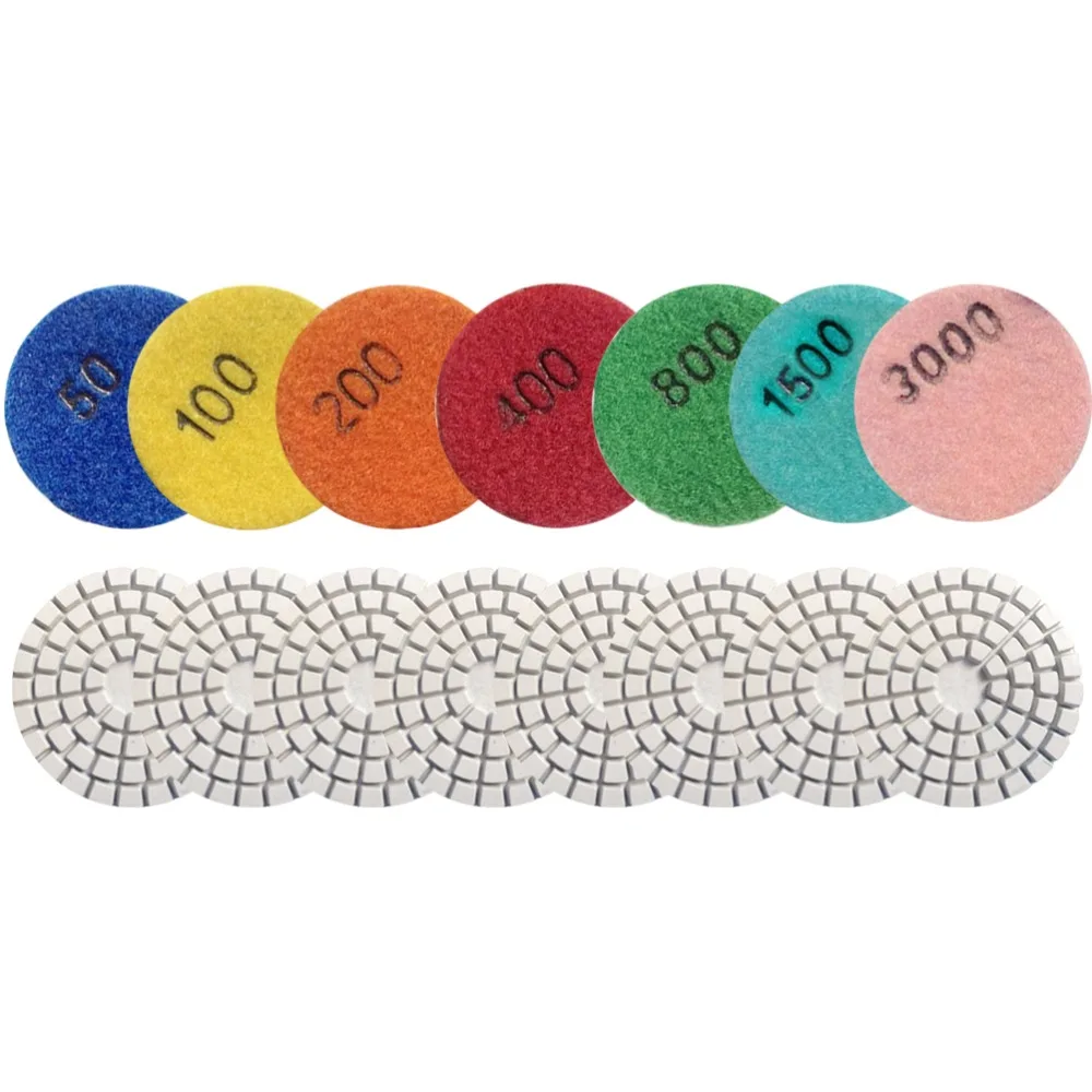 2 Inch 50mm Wet  Diamond Polishing Pad For Marble Stone Granite Concrete Glass Flexible