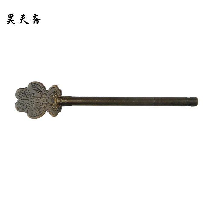 

[Haotian vegetarian] antique copper door latch tied / copper pin / copper insert HTH-104 tri-color butterfly section