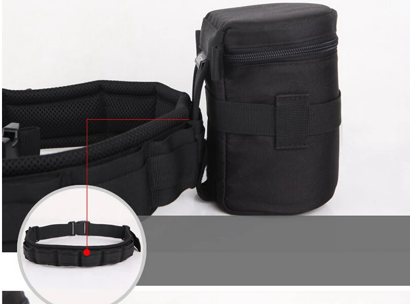 Professional photography tool belt for hanging Lens Bag Tripod