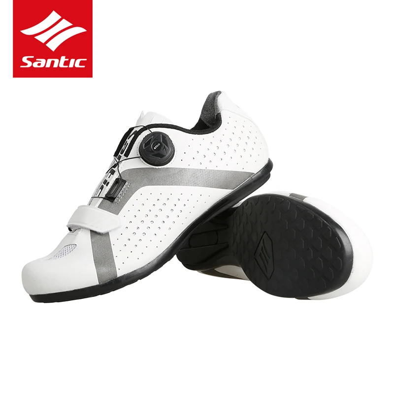 SANTIC Cycling Bike Bicycle Shoes Sneaker Breathable Outdoor Sport Professional Road Bicycle Shoes Non-Slip No-Lock Equipment