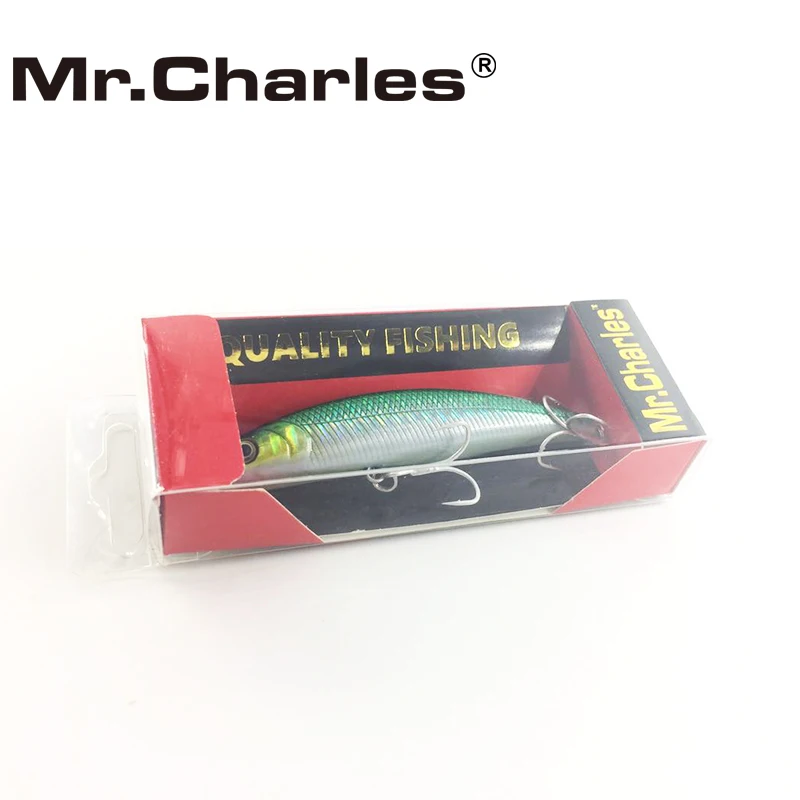 Mr.Charles CMC001 Fishing Lure 80mm/8g 0-0.4m Floating Super Sinking Minnow quality professional Hard bait Fishing Tackle