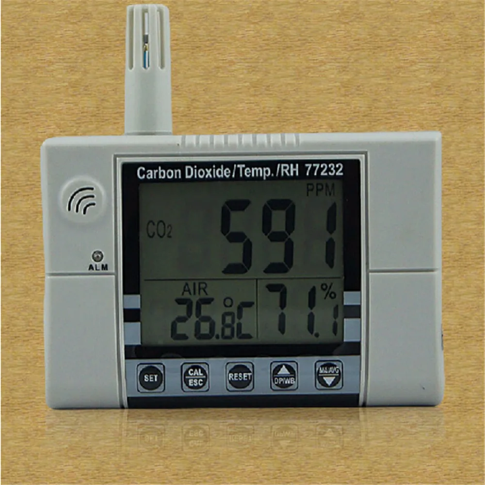 Wallmount Indoor Air Quality Monitor CO2 Tester Temp. Test AZ-77232