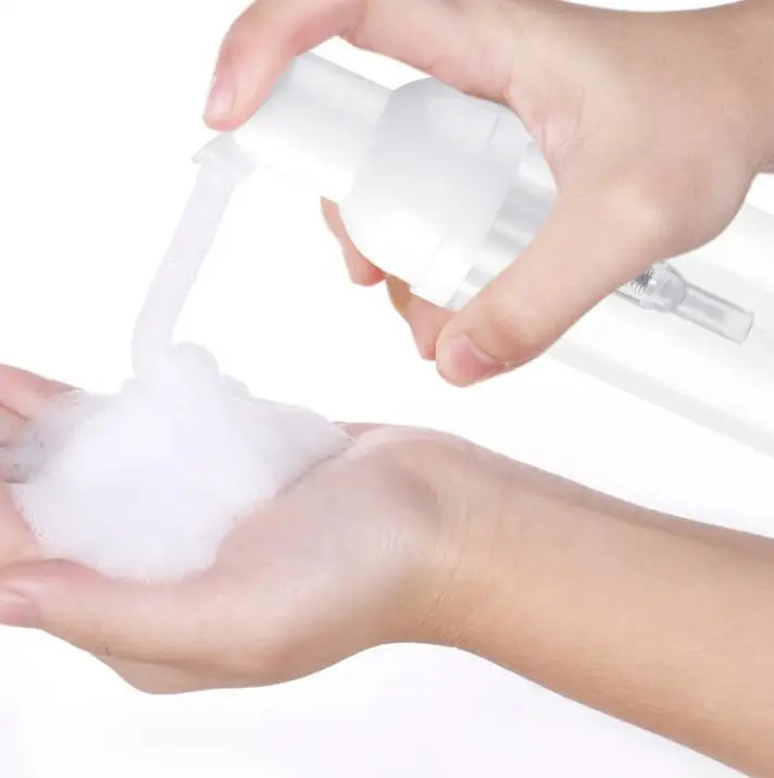 free shipping 100pcs 60ml PET Transparent Cosmetic Soam Foam Pump Bottle, Dispenser Airless Foamer Bottle SN1666