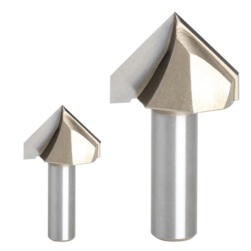 

1pc "V"-type 1/2*1-3/8 3D woodworking cutter cnc router bits cutting for wood tools