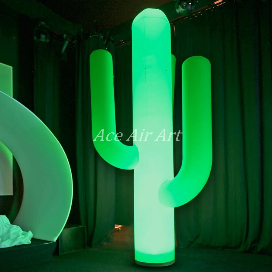 

Наружная искусственная светодиодная модель надувных растений кактуса для украшения мероприятий