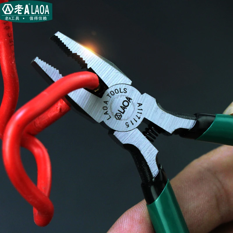 LAOA Mini pinze da 5 pollici tronchesi pinze a becco lungo gioielli aggraffatura tasca utensili manuali pinze diagonali
