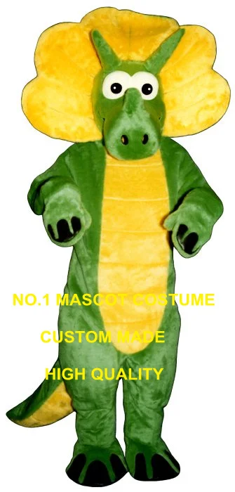 

Green Triceratops Mascot Costume Adult Dinosaur Dragon Theme Cartoon Anime Cosply Costumes Mascotte Fancy Dress Kits Suit 2065