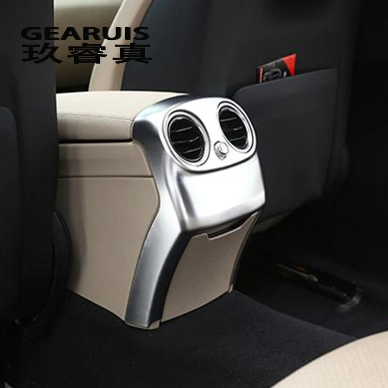 Car Styling For Mercedes Benz C Class W205 C180 C200 Center Armrest Rear Storage Panel Air Outlet Decorative Frame Cover    Trim