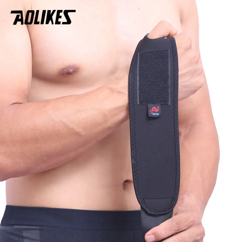 AOLIKES 1PCS Sports Wristband Wrist Support Straps Wraps For Cycling Running Weight Lifting Fitness Gym Tennis Hand Bands