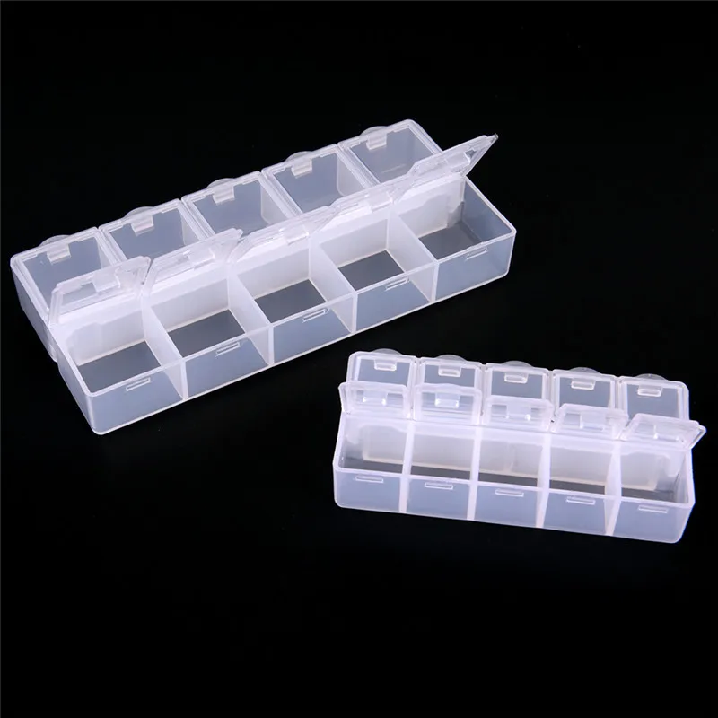 10 Compartments Pill Box Mini Travel Tablet Medicine Dispenser Case Box Container Drug Tablet Storage