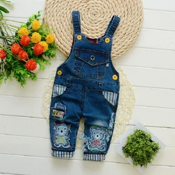 IENENS Toddler Infant Boy Long Pants Denim Overalls Dungarees Kids Baby Boys Jeans Jumpsuit Clothes Clothing Outfits Trousers