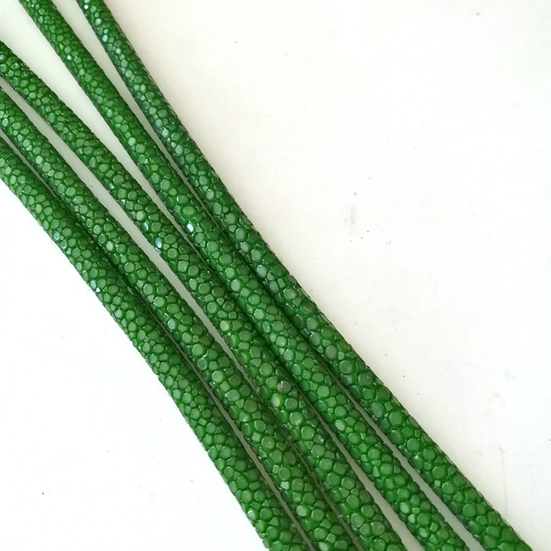 Beichong Wholesale 5MM Width 20cm Length sky blue Genuine Stingray Leather Cords For DIY Jewelry Making bracelet