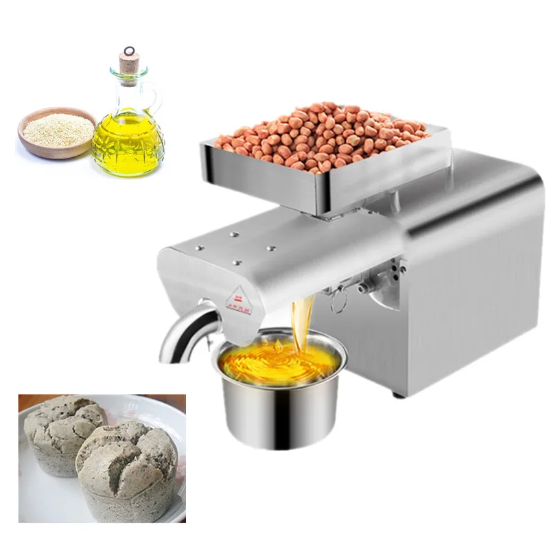 

Smart stainless steel oil presser 300w commercial or home flaxseeds oil expeller cold&hot press oil machine for olive kernel nut