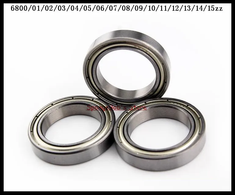 

7-15pcs/Lot 6806ZZ / 6807ZZ / 6808ZZ / 6809ZZ / 6810ZZ Metal Shielded Thin Wall Deep Groove Ball Bearing