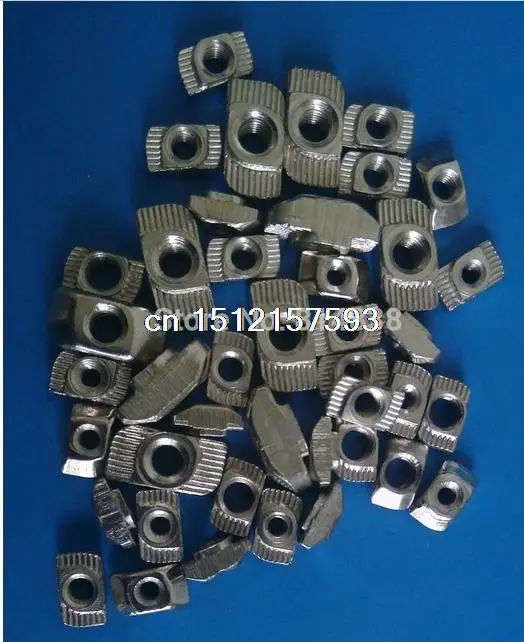 T Nuts M5 Thread Hammer Nut 20 Series T Slot Aluminum Extrusion 100 Pcs