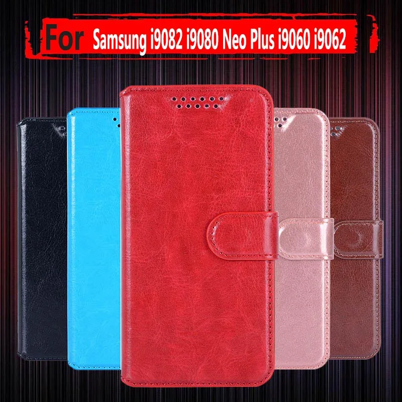 Hot Sale ! Case For Samsung Galaxy Grand Duos i9082 GT-i9082 i9080 / Grand Neo Plus i9060 GT-I9060i Wallet Card Slots Case Cover