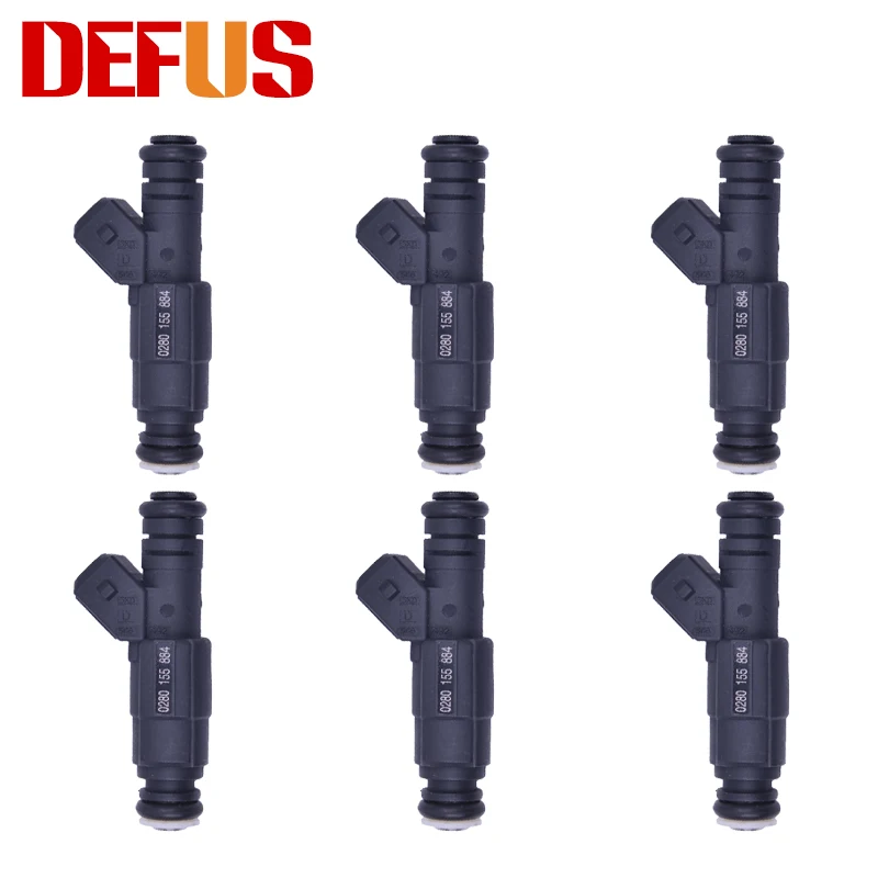 6x Fuel Injector 0280155884 For Chevrolet Chevy GMC 7.4L 35175728 0280150734 198455 198442 13898440 Nozzle Valves Injection