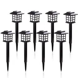 2/6/8pcs Led Solar Pathway Lights Waterproof Outdoor Solar Lamp for Garden/Landscape/Yard/Patio/Driveway/Walkway Lighting