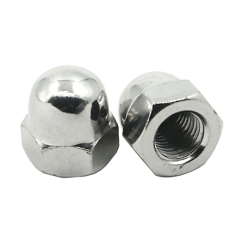 4pcs M6 M8 M10 Dome Plug Cap Nut Screw Bolt Stainless Steel For Honda Yamaha Universal Size 6mm x 1\