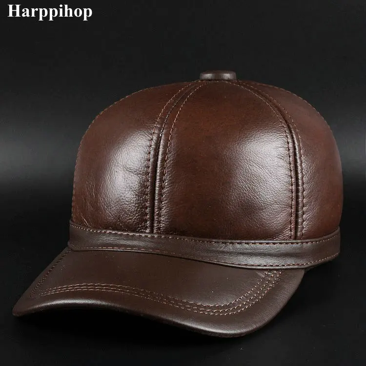 harppihop fur Autumn and winter the new product is recommended for men's leather cap fur cap Wool Hat Wool Cap