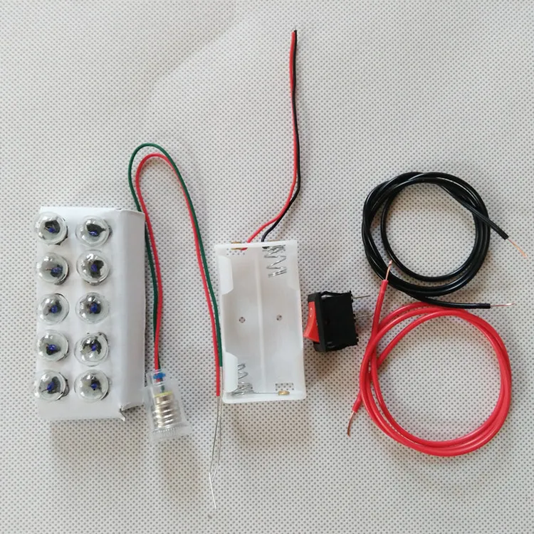 

Electrical circuit experiment kindergarten primary and secondary light bulb lamp switch 2.5V battery box kit 2025-02