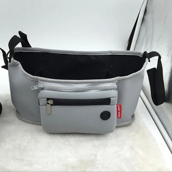 Bolso de bebé organizador de viaje, bolsa de pañales de gran capacidad, impermeable, con gancho