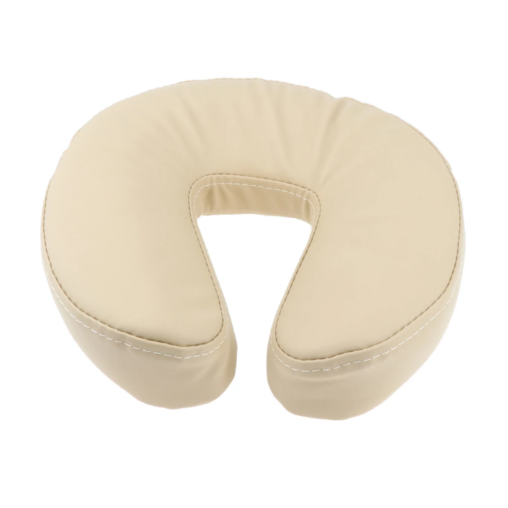 Comfortable Sponge U Shape Face Down Pillow Neck Support Cradle Cushion Pad for Massage Table Salon Bed