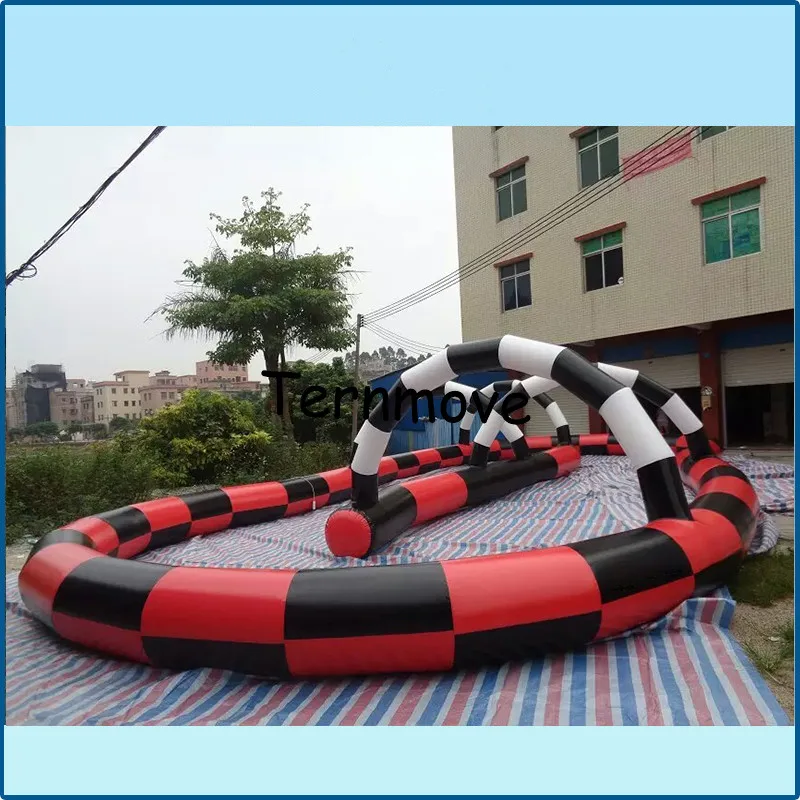 Inflatable race track, Inflatable go kart track, inflatable sport games for bike,kids toy outdoor cars race track for sale