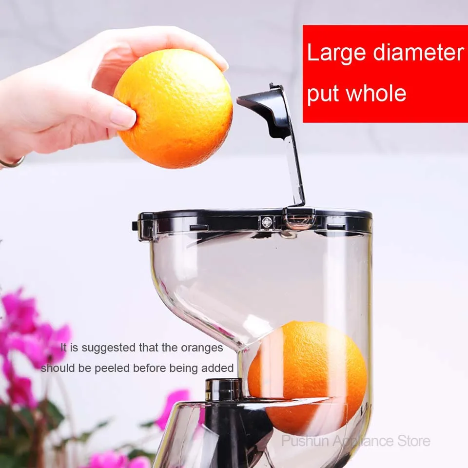 Large Wide Feeding Chute low speed Whole Apple Slow Juicer Fruit Vegetable nutrition Multifunctional Juice Extractor Squeezer