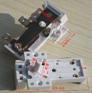 oil heater parts oil raditator thermostat temperature control plastic switch T90 250V 16A KST-401