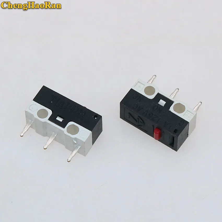 ChengHaoRan 2-10pcs Mouse Switch Click Switch Vertical 3Pin 1A 125V AC Rectangular Switchs Mini Micro Push Button Switch
