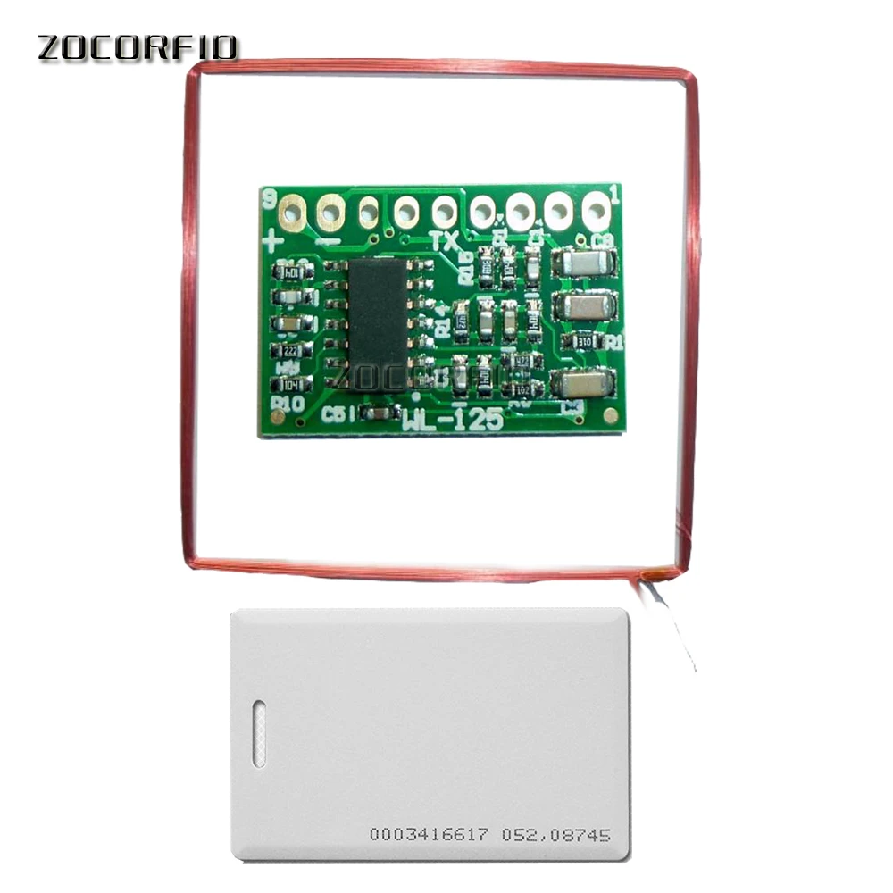 Mittleren Abstand Lesen Reichweite WG 26 bit 125 KHz EM ID RFID Reader/access steuerung lange range reader tarjeta antenne