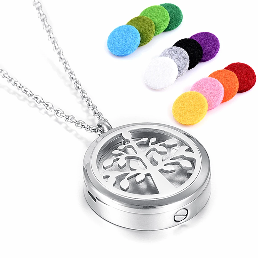 

MJX0014 Muiltfunctional Pendant !!! Diffuser Necklace Locket 12 Washable Pads & Memorial Cremation Jewelry Always with You