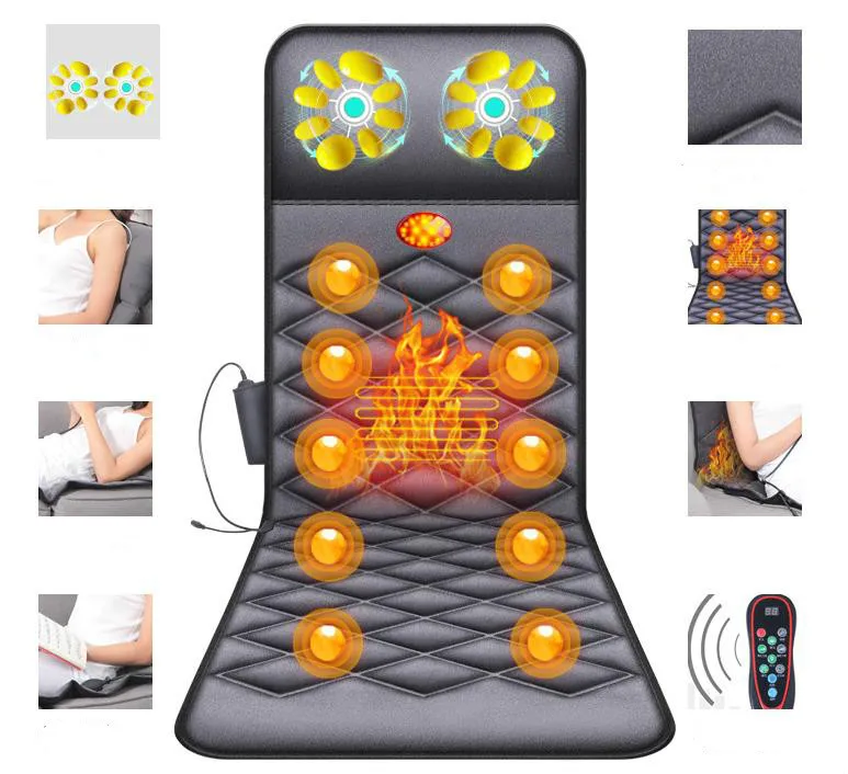 General electric multi-functional household massager massage mattress heating vibration massage care